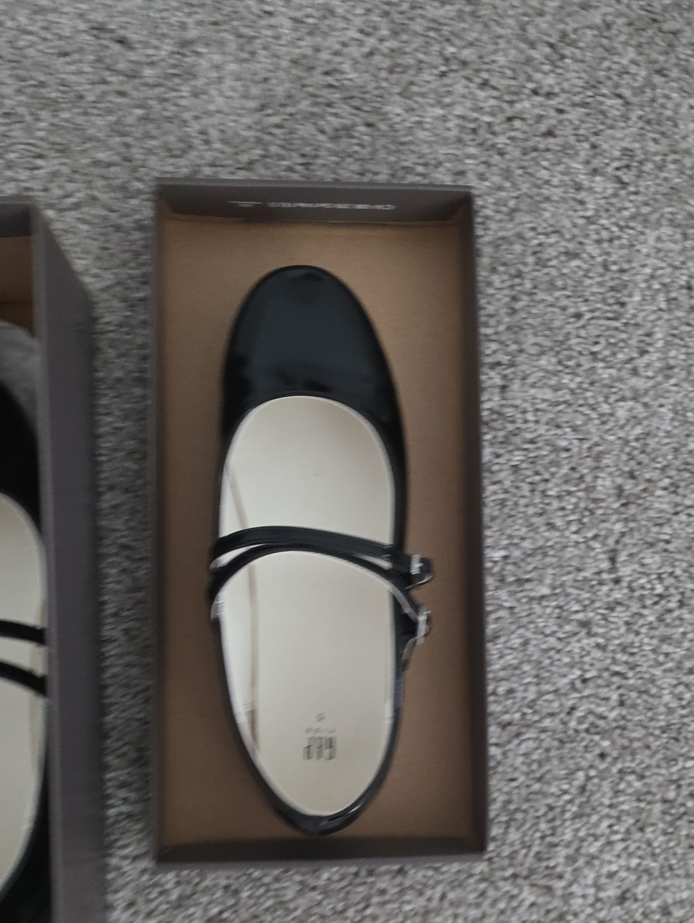 GAP Black Patent Double-Strap Mary Jane Flats